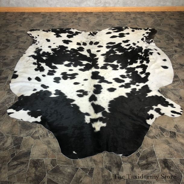Black and White Cowhide Taxidermy Tanned Skin For Sale #20089 @ The Taxidermy Store