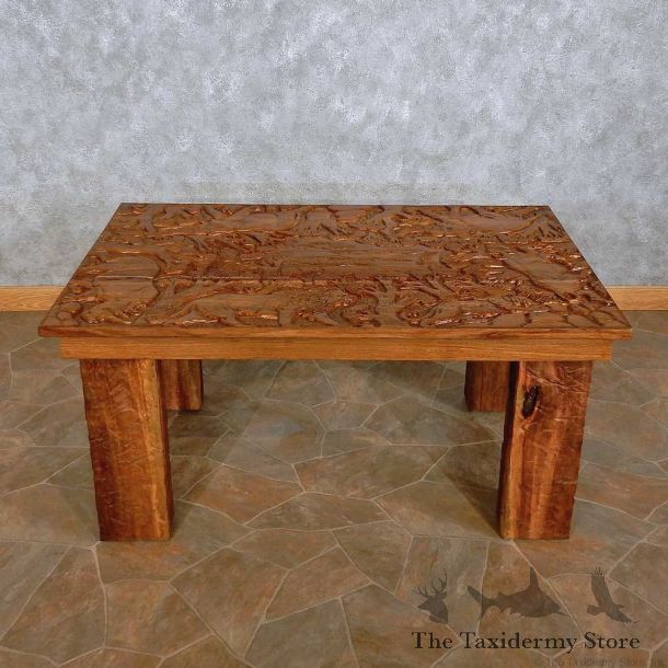 Carved Wood Table For Sale #15698 @ The Taxidermy Store