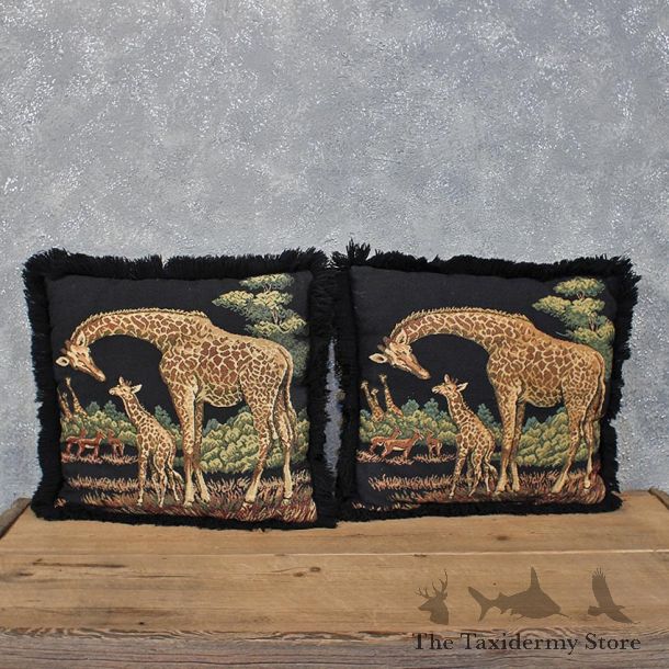 African Giraffe Pillow Set #12059 For Sale @ The Taxidermy Store