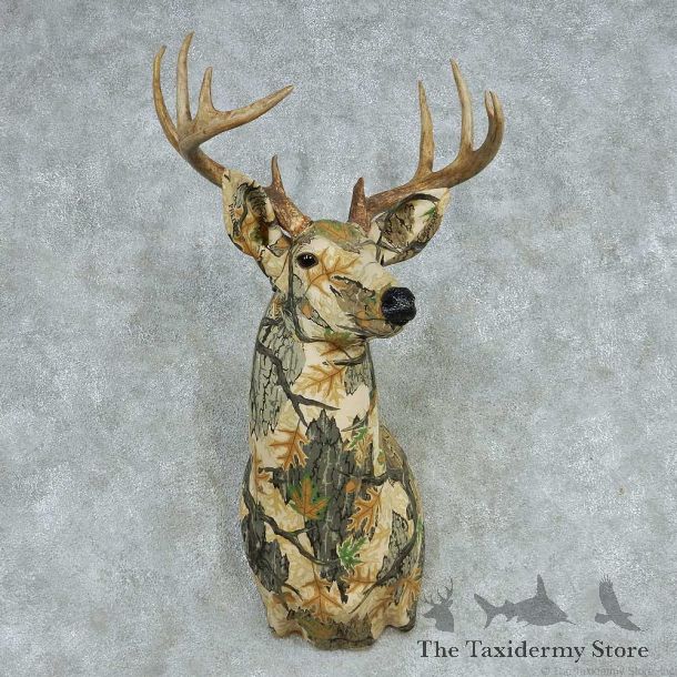 Camouflage Fabric Whitetail Shoulder Mount #13623 For Sale @ The Taxidermy Store