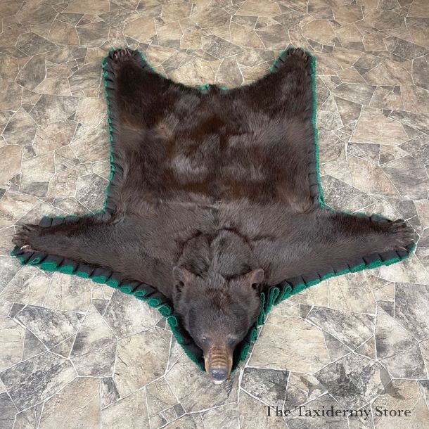 Chocolate Black Bear Full-Size Rug For Sale #24311 @ The Taxidermy Store