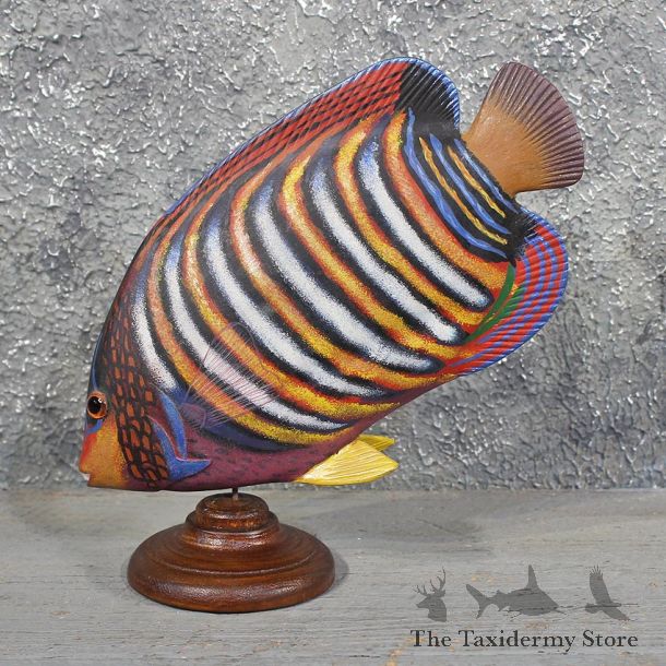 Hand Painted Ocean Fish Wood Carving #11602 - For Sale @ The Taxidermy Store