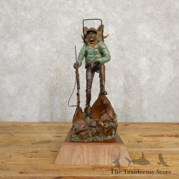 Fred Boyer Sheep Hunting Bronze For Sale #19941 @ The Taxidermy Store