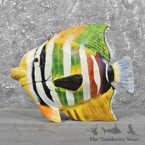 Hand Painted Ocean Fish Wood Carving #11620 - For Sale @ The Taxidermy Store