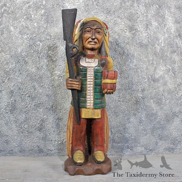 Carved Wooden Indian #11624 - For Sale @ The Taxidermy Store