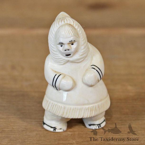 Authentic Native Ivory Eskimo Figurine #12088 For Sale @ The Taxidermy Store