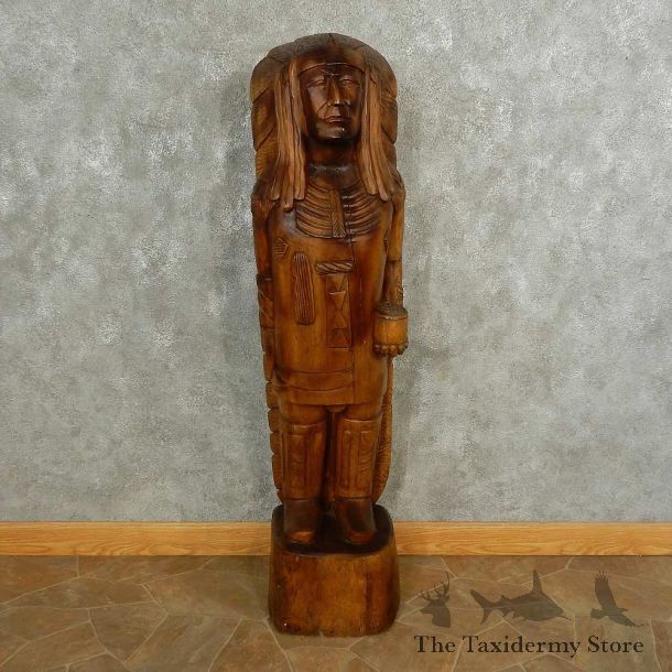 Native American Chief Wood Carving For Sale #16892 @ The Taxidermy Store