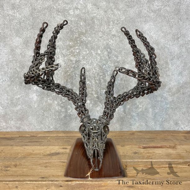 Whitetail Deer European Style Metal Skull For Sale #27748 @ The Taxidermy Store